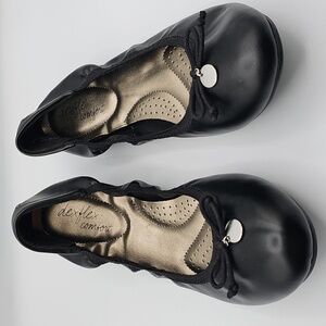 Dexflex Comfort Womens Black Ballet Flats Size 9, Fairygrunge, Balletcore